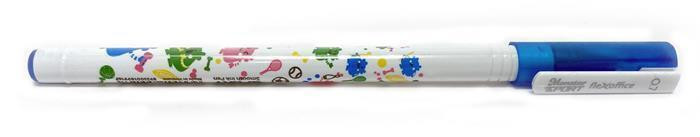 Kuličkové pero "Monstar", modrá, 0,3 mm, uzávěr, FLEXOFFICE FO-047