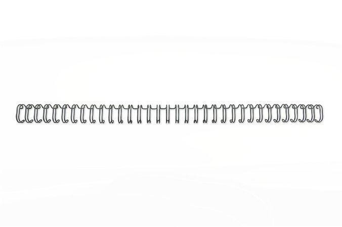 Hřbet "WireBind", černá, kovový, 3:1, 8 mm, 70 listů, GBC