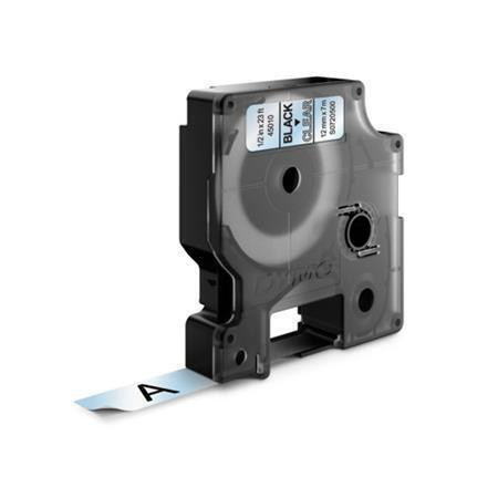 Páska, 12 mm x 7 m, DYMO "D1", průhledná-černá