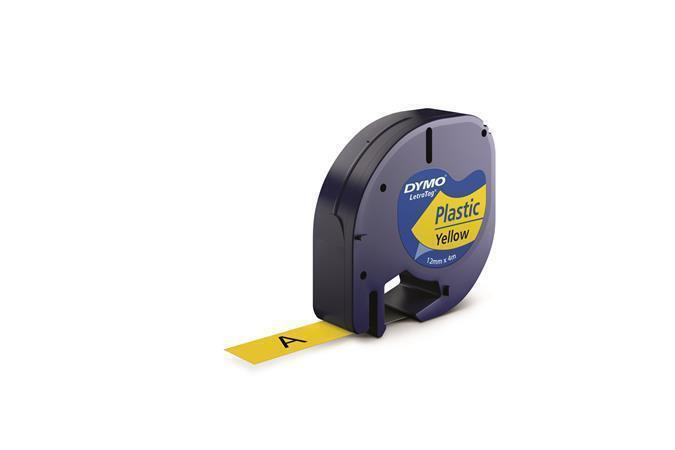 Páska, 12 mm x 4 m, DYMO "Letratag", žlutá