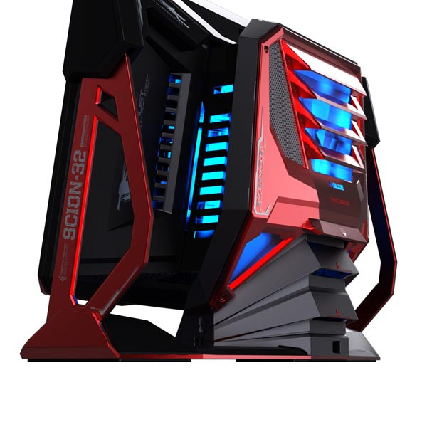 E-blue Tower Monitor, Scion 32, 32", FullHD (1920x1080), 144Hz, červený, DOPRODEJ