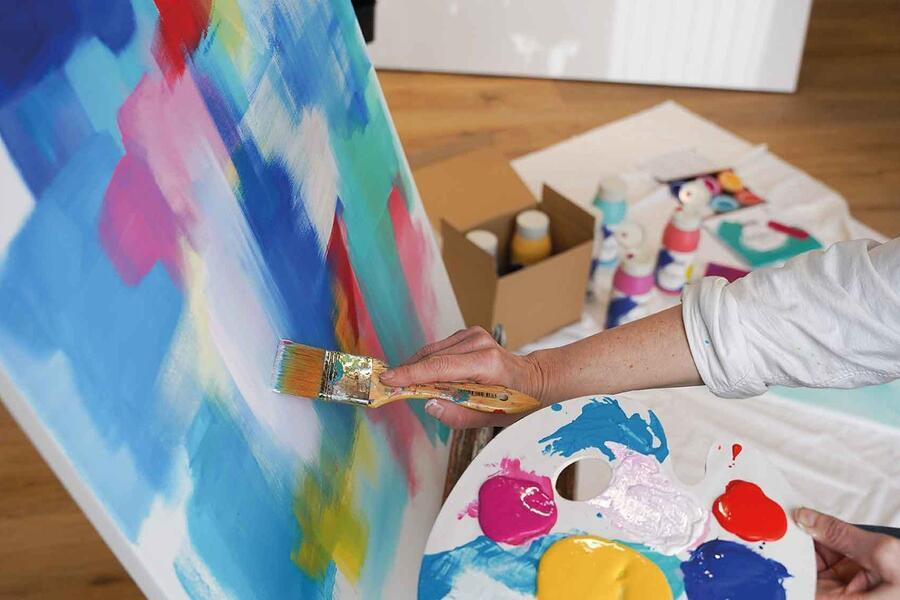 Sada akrylových barev Triton, mix moderních barev, 6 x 750ml, KREUL