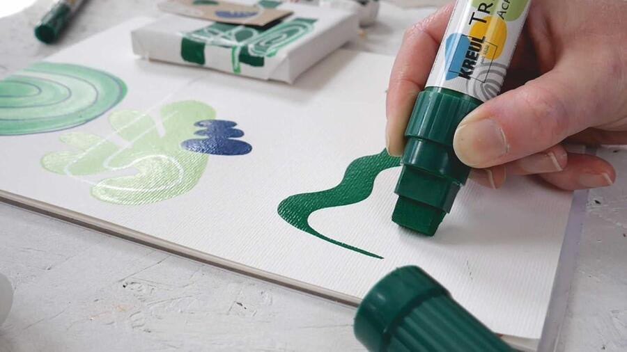 Akrylový fix "TRITON", edge, neon růžová, KREUL