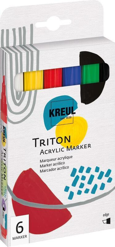 Sada Akrylový fix "TRITON", edge, 6 barev, KREUL