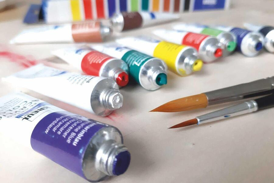 Sada Akrylová barva "EL GRECO", 18 barev, 12 ml v tubě, KREUL