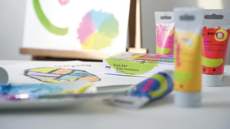 Sada Umělecká barva KIDS ART pro děti 8 barev 30 ml, KREUL