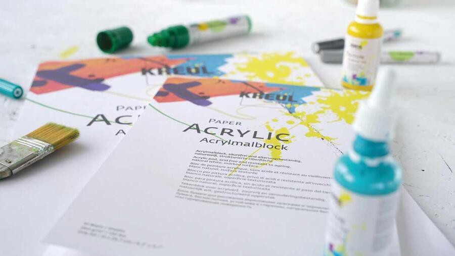 Skicák na akryl, A4, 260g, 10 listů, KREUL