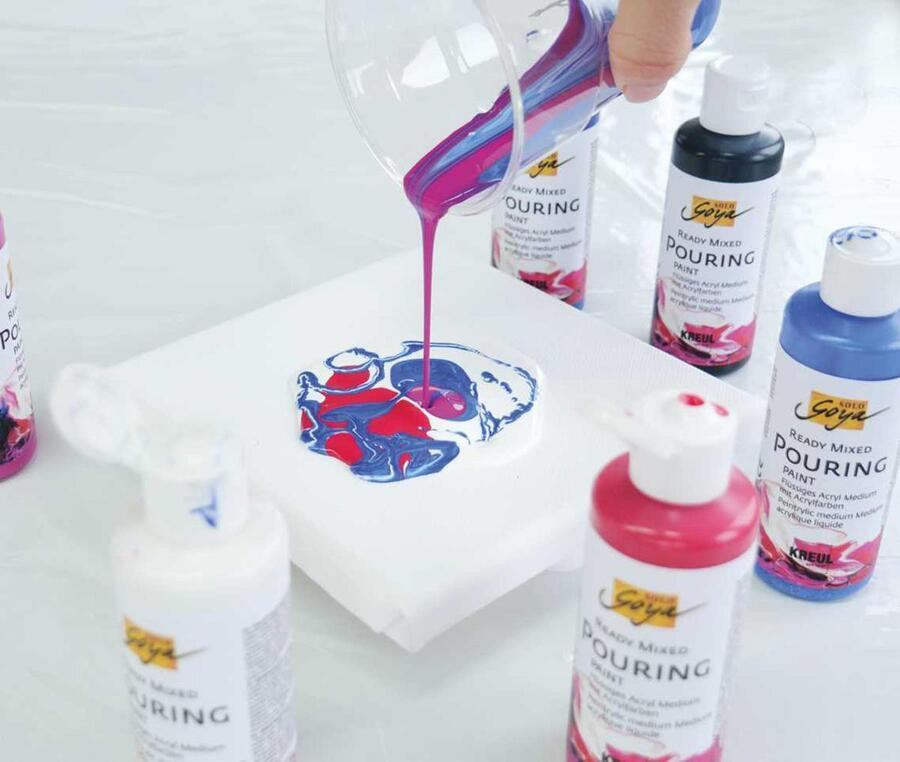 Pouring fluid sada 6 barev SOLO GOYA, KREUL