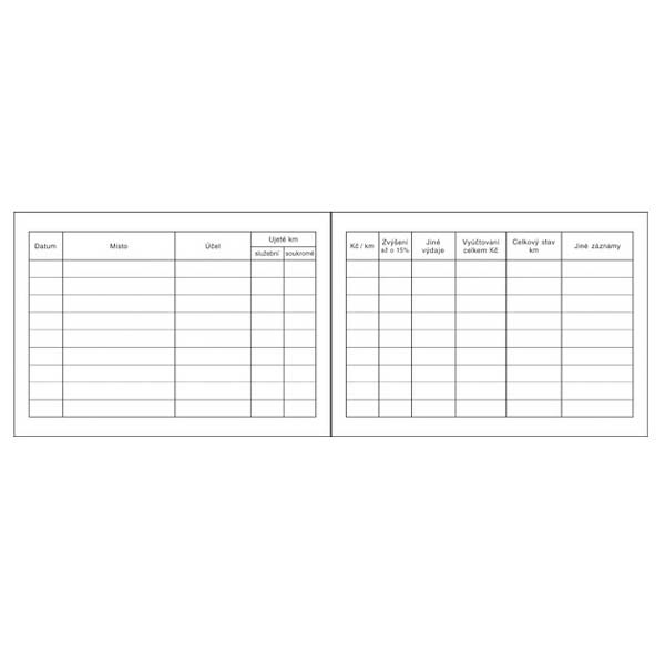 Kniha jízd ET310, A6, 3x52listů,3ks, cena za 1ks, Baloušek