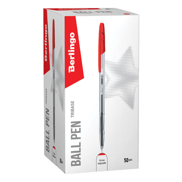 Berlingo, pero kuličkové, červené, 50ks, 1mm, Tribase