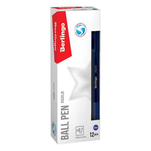 Berlingo, pero kuličkové, modré, 12ks, 0.7mm, XGOLD