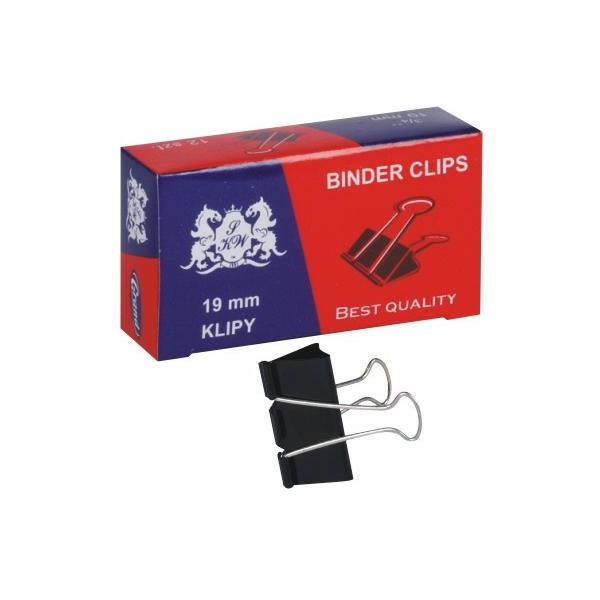 Klip kovový, 19mm, 12ks