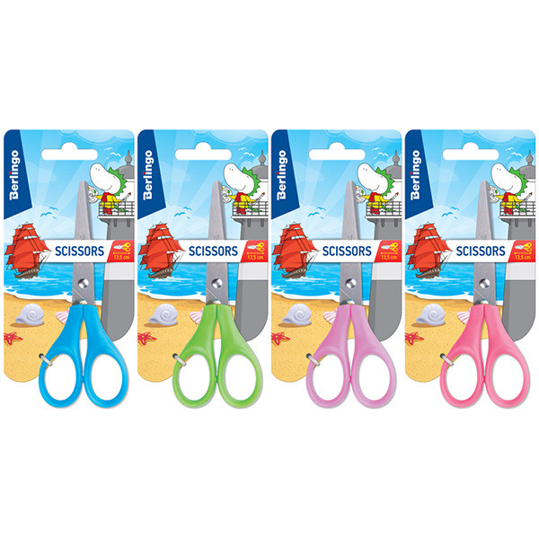 Dětské nůžky kovové, color, 12ks, Berlingo