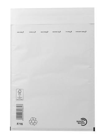 Obálka, bílá, bublinková, F/16, W6, vnější / vnitřní rozměry: 250x350 mm / 220x340 mm, VICTORIA