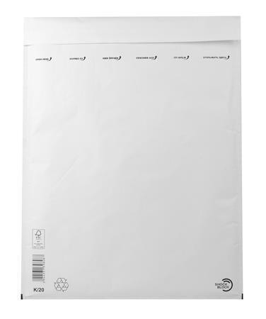 Obálka, bílá, bublinková, K/20, W10, vnější / vnitřní rozměry: 370x480 mm / 350x470 mm, VICTORIA