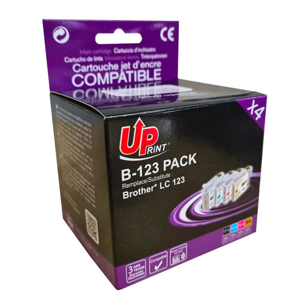 UPrint kompatibilní ink s LC-123, B-123 PACK, 1xblack/1xcyan/1xmagenta/1xyellow
