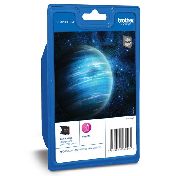 Brother originální ink LC-1280XLM, magenta, 1200str., high capacity