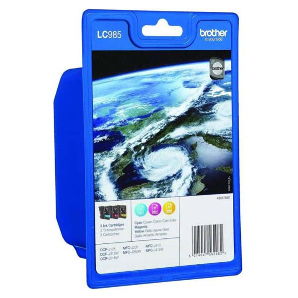 Brother originální ink LC-985RBWBP, CMY