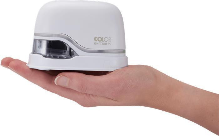 Elektronické razítko "E-mark", bílá, barevný tisk, COLOP