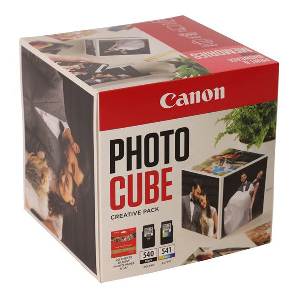 Canon Photo CUBE Creative Pack White PINK originální ink PG-540/CL-541/PP-201, 5225B016, black/color, Multi-pack -