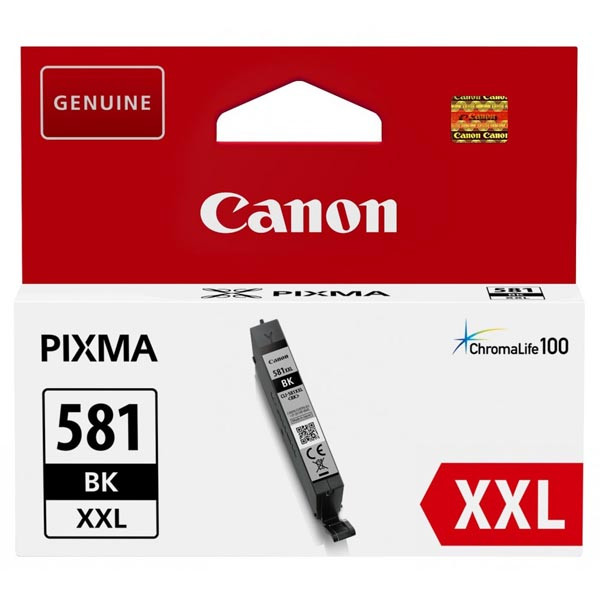 Canon originální ink CLI-581 XXL BK, 1998C001, black, 11.7ml, very high capacity, -