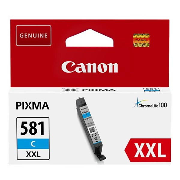 Canon originální ink CLI-581 XXL C, 1995C001, cyan, 11.7ml, very high capacity, -