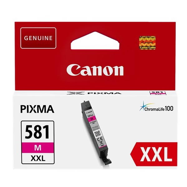 Canon originální ink CLI-581 XXL M, 1996C001, magenta, 11.7ml, very high capacity, -