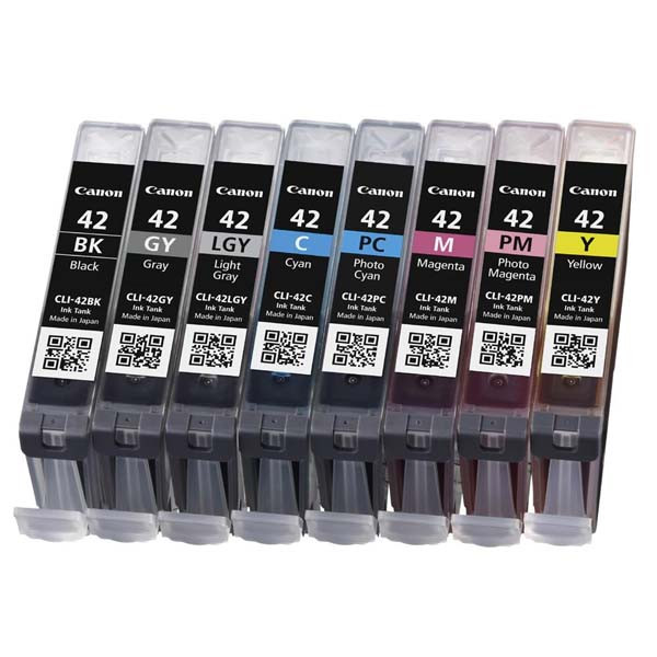 Canon originální ink CLI-42, 6384B010, CMYK, 8ksks, 8-pack