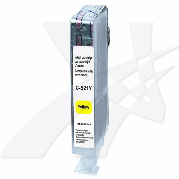 UPrint kompatibilní ink s CLI521Y, C-521Y, yellow, 510str., 10ml, s čipem