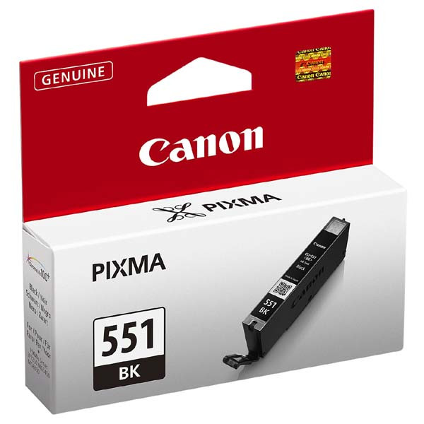 Canon originální ink CLI-551 BK, 6508B001, black, 7ml