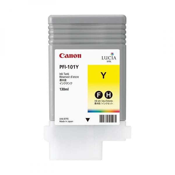 Canon originální ink PFI-101 Y, 0886B001, yellow, 130ml