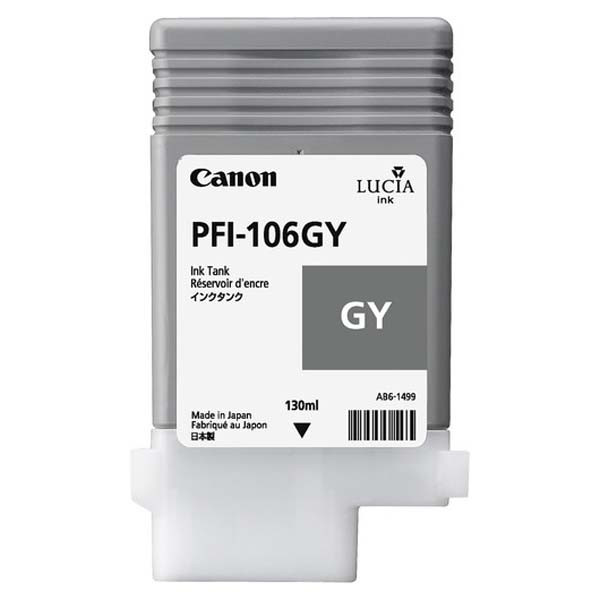 Canon originální ink PFI-106 GY, 6630B001, grey, 130ml, DOPRODEJ