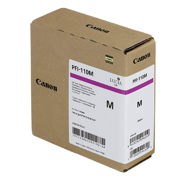 Canon originální ink PFI-110 M, 2366C001, magenta, 160ml