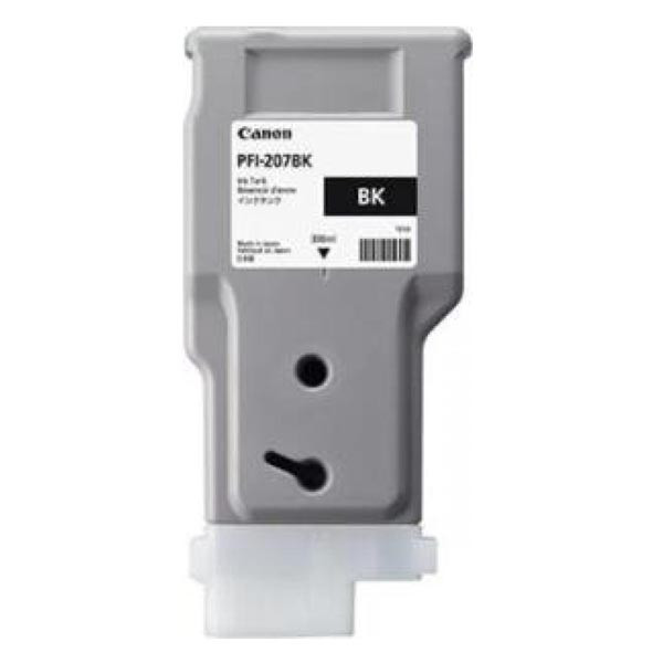 Canon originální ink PFI-207  BK, 8789B001, black, 300ml