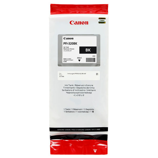 Canon originální ink PFI-320 BK, 2890C001, black, 300ml