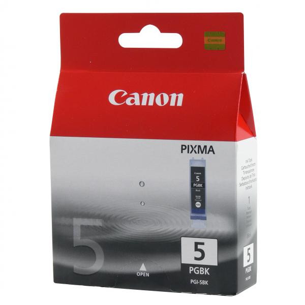 Canon originální ink PGI-5 BK, 0628B001, black, 360str., 26ml