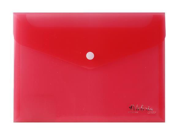 Spisové desky s drukem, červená, A5, PP, VICTORIA