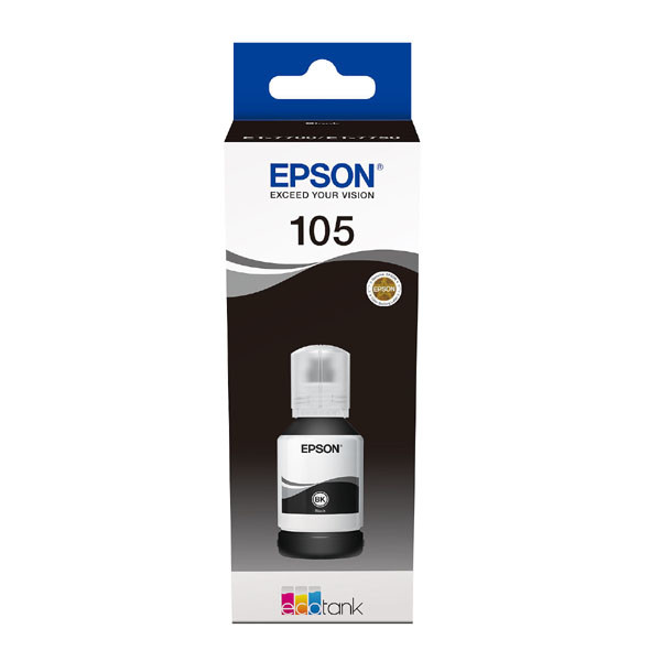 Epson originální ink C13T00Q140, 105, black, 140ml