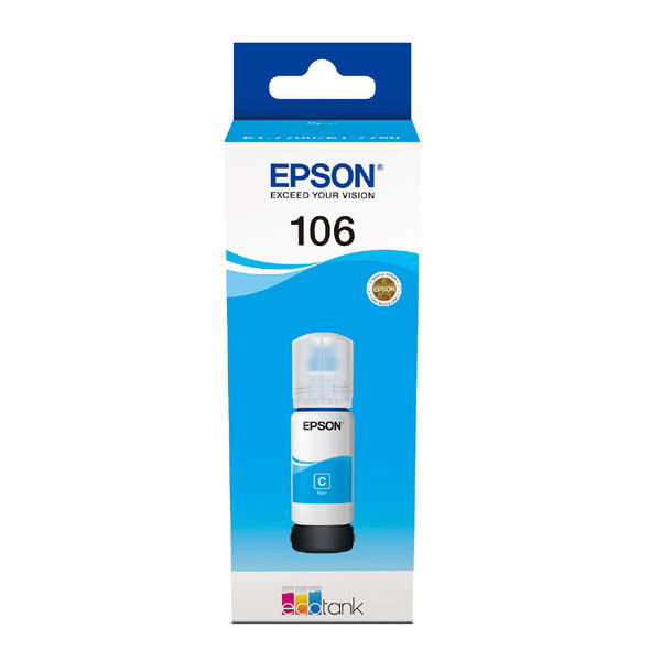 Epson originální ink C13T00R240, 106, cyan, 70ml