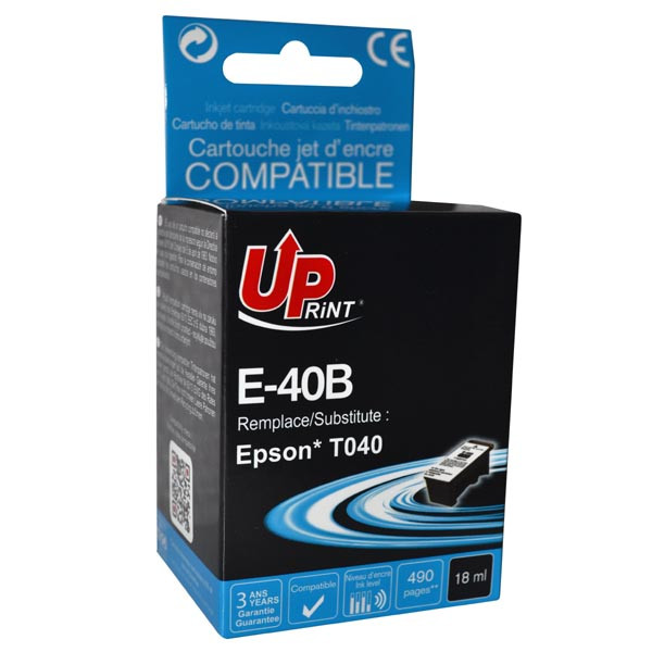UPrint kompatibilní ink s C13T040140, E-40B, black, 18ml
