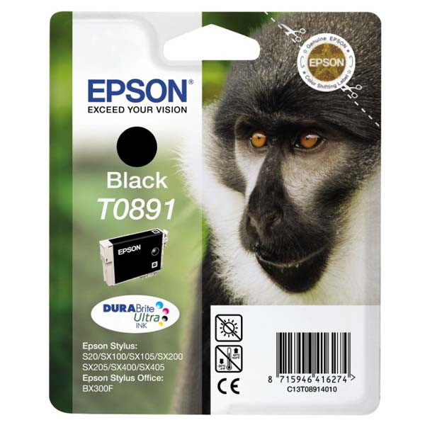 Epson originální ink C13T08914011, black, 5,8ml