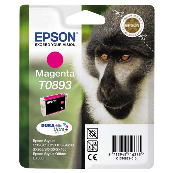 Epson originální ink C13T08934011, magenta, 3,5ml
