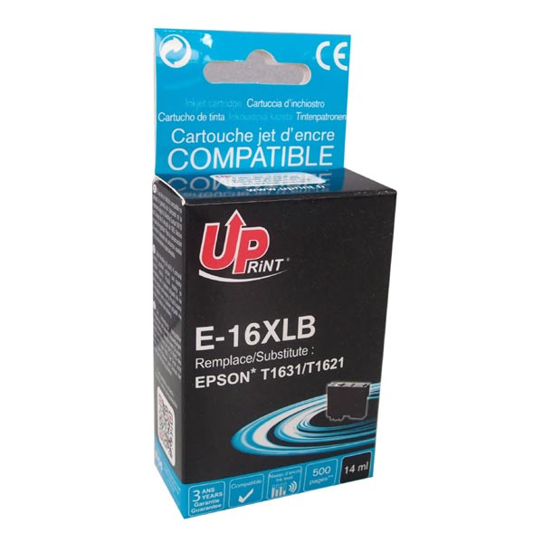 UPrint kompatibilní ink s C13T16314010, T163140, 16XL, E-16XLB, black, 500str., 14ml
