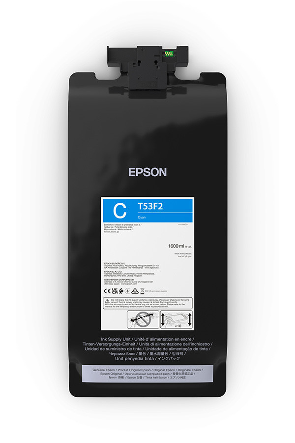 Epson originální ink C13T53F200, cyan