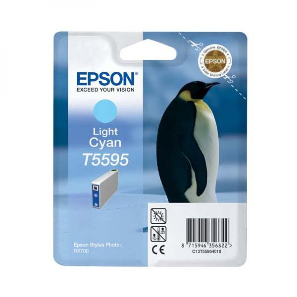 Epson originální ink C13T55954010, light cyan, 13ml