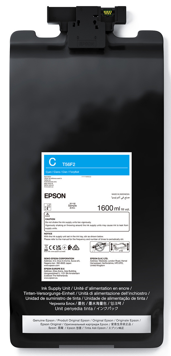Epson originální ink C13T56F200, cyan