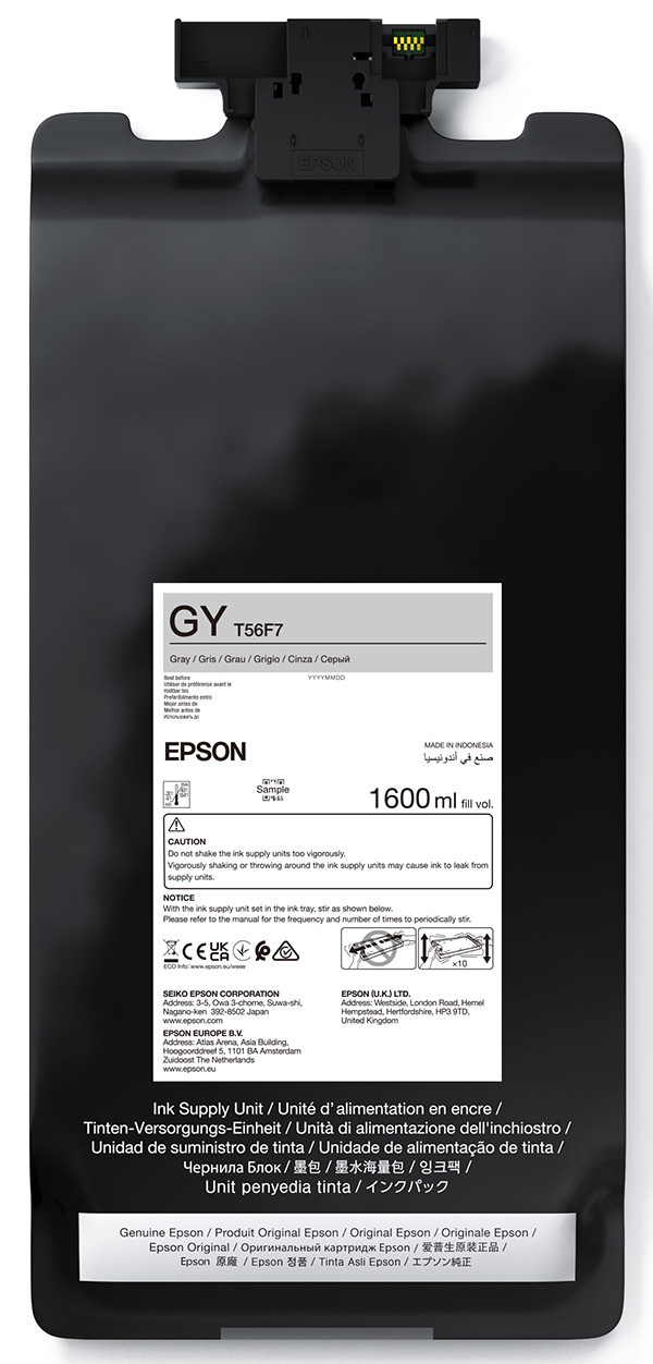 Epson originální ink C13T56F700, gray