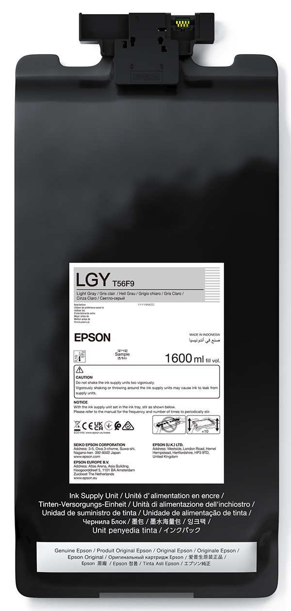 Epson originální ink C13T56F900, light gray