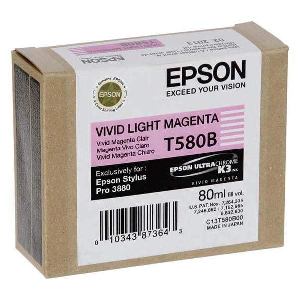 Epson originální ink C13T580B00, light vivid magenta, 80ml