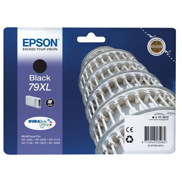 Epson originální ink C13T79014010, 79XL, XL, black, 2600str., 42ml, 1ks